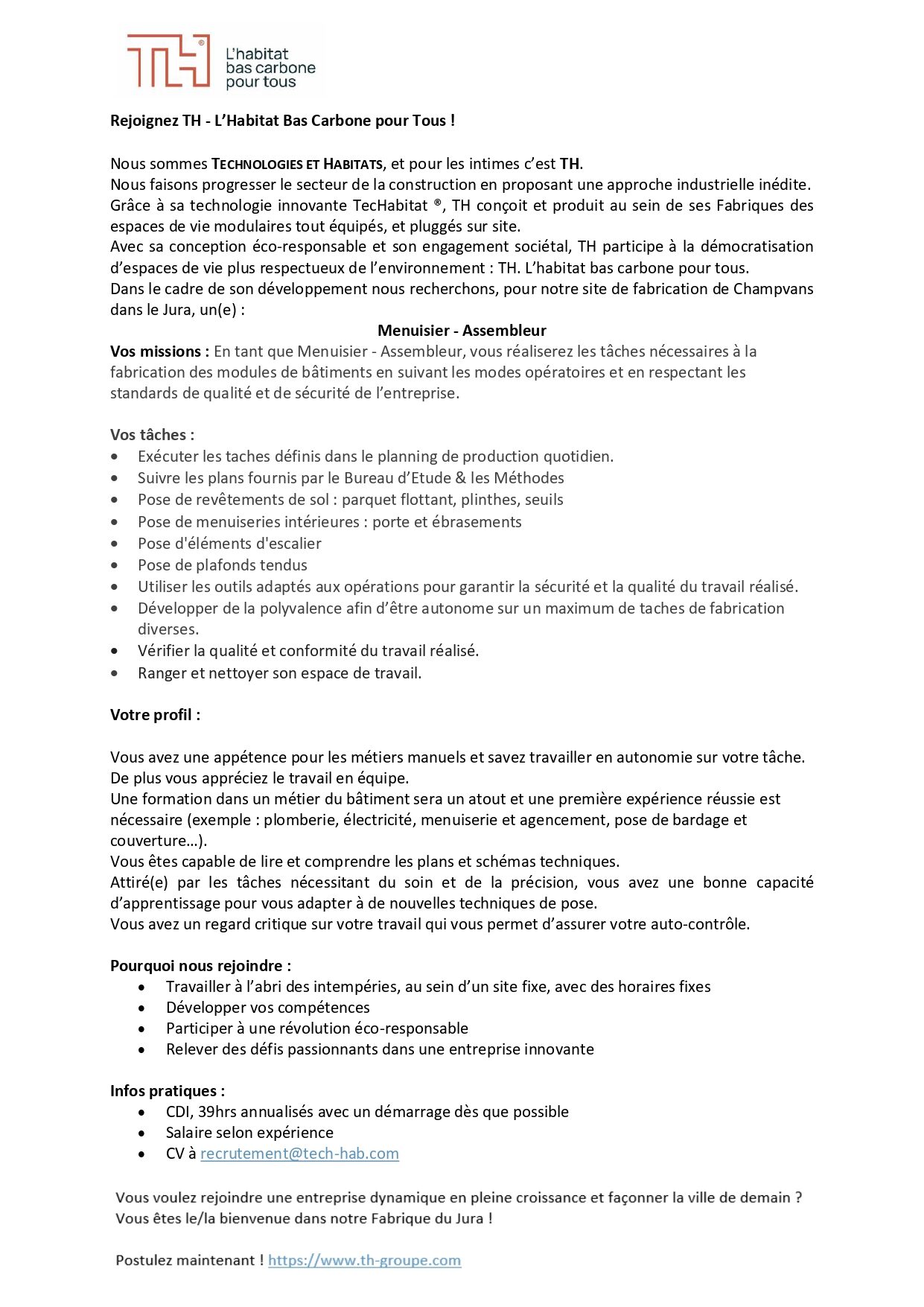 Technologies et Habitats