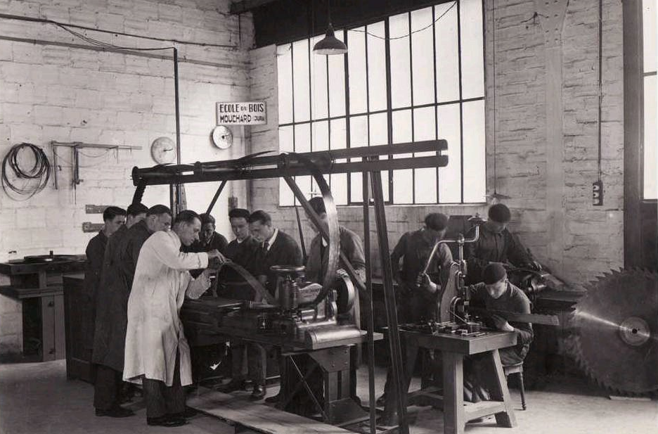 Atelier affutage années 60