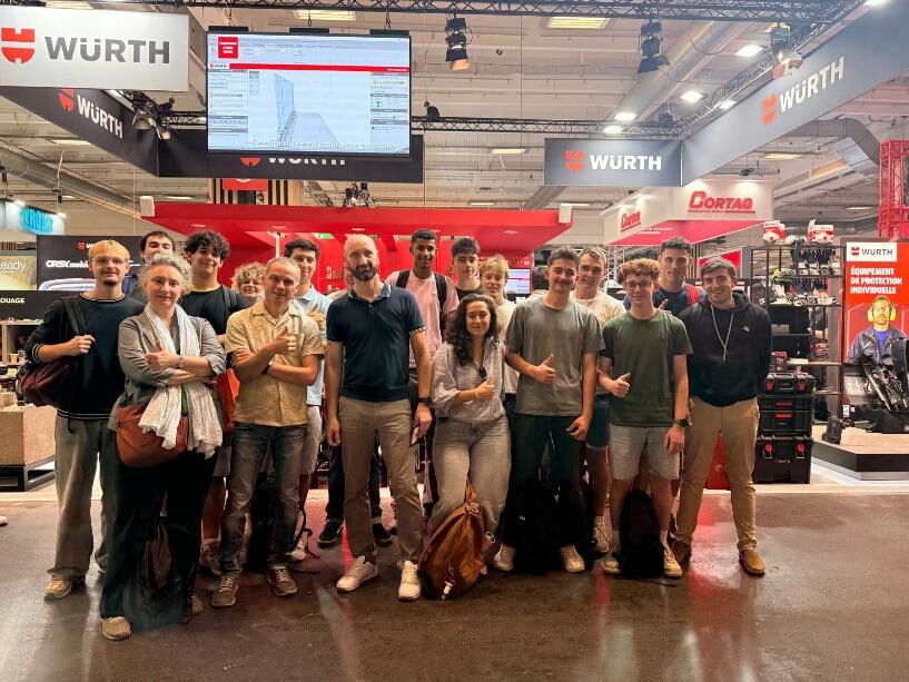 La classe de BTS2 SCBH s&rsquo;est rendue le 1er octobre au salon Batimat.